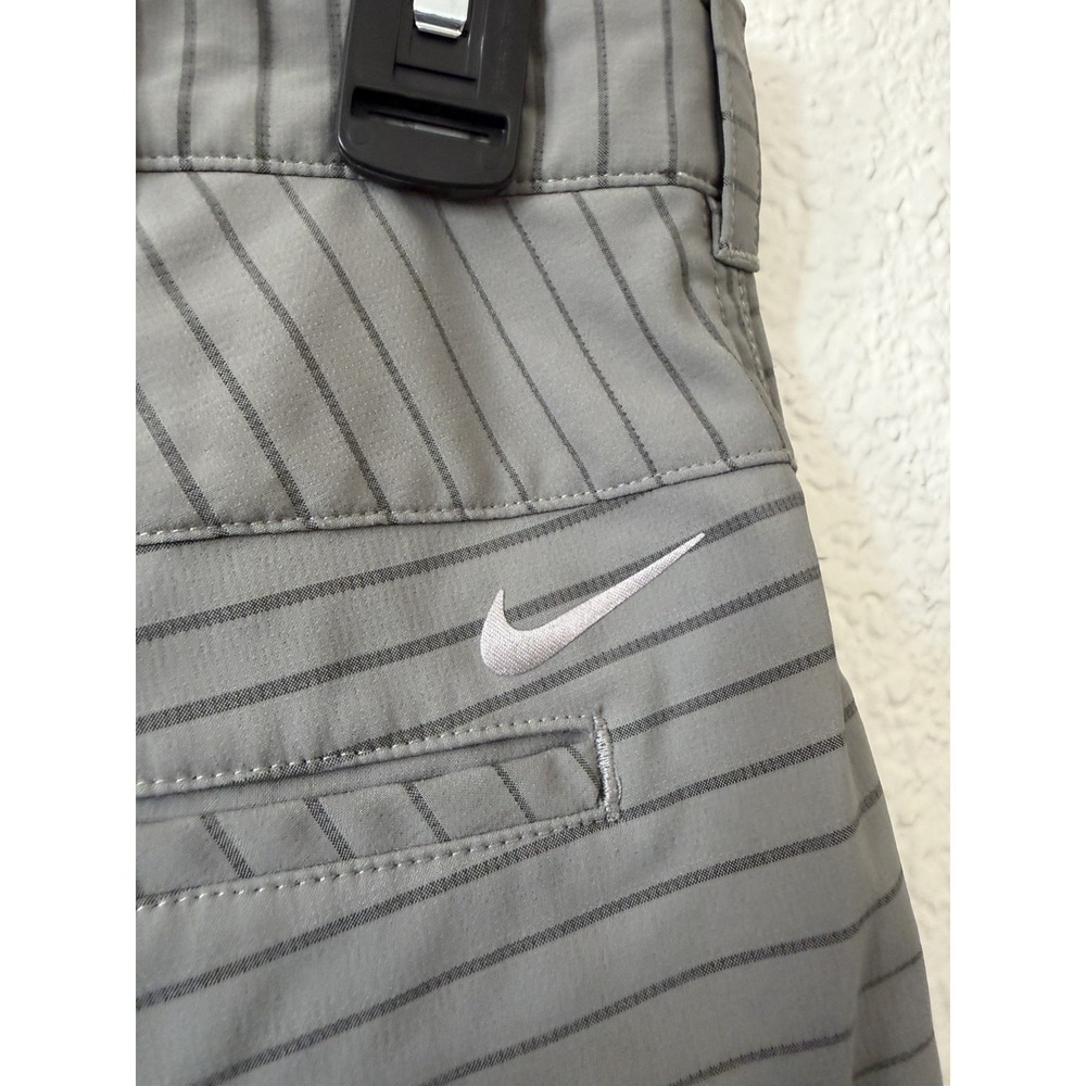 Nike Golf 30 Gray Stripe Dri Fit Stretch Golf Shorts Performance - Picture 8 of 15
